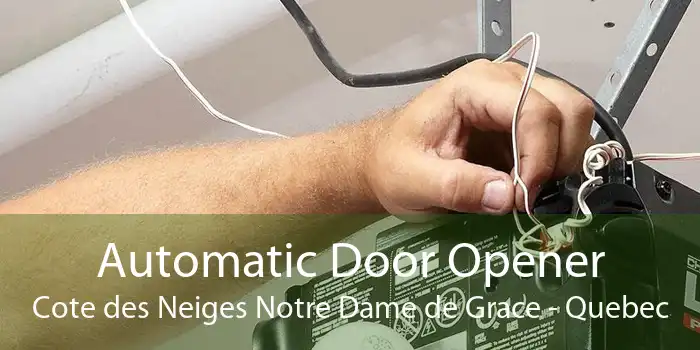 Automatic Door Opener Cote des Neiges Notre Dame de Grace - Quebec