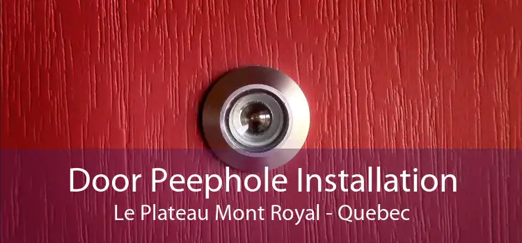 Door Peephole Installation Le Plateau Mont Royal - Quebec