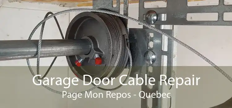 Garage Door Cable Repair Page Mon Repos - Quebec