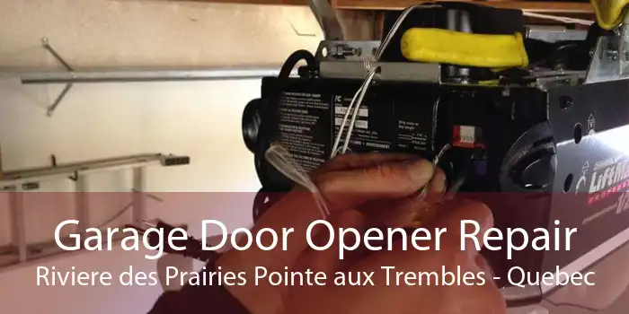 Garage Door Opener Repair Riviere des Prairies Pointe aux Trembles - Quebec