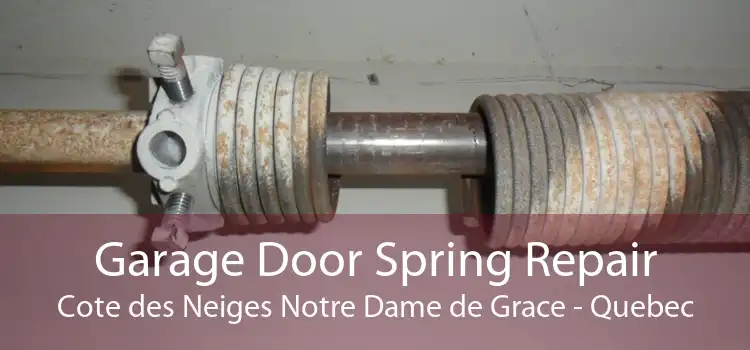 Garage Door Spring Repair Cote des Neiges Notre Dame de Grace - Quebec