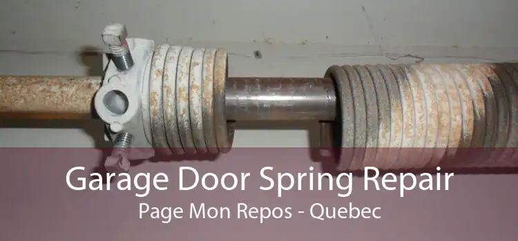 Garage Door Spring Repair Page Mon Repos - Quebec