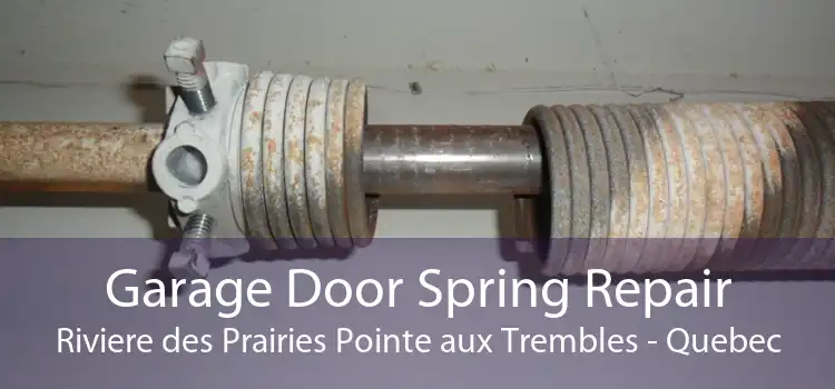 Garage Door Spring Repair Riviere des Prairies Pointe aux Trembles - Quebec