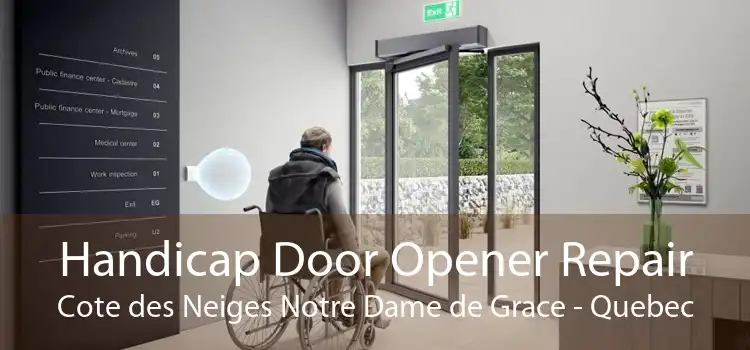 Handicap Door Opener Repair Cote des Neiges Notre Dame de Grace - Quebec