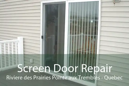 Screen Door Repair Riviere des Prairies Pointe aux Trembles - Quebec