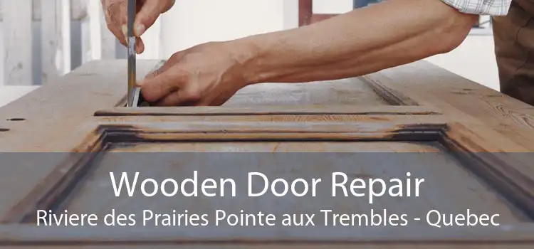 Wooden Door Repair Riviere des Prairies Pointe aux Trembles - Quebec