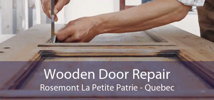 Wooden Door Repair Rosemont La Petite Patrie - Quebec